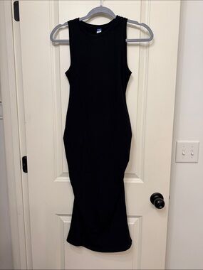 Old Navy Maternity Black Sleeveless Midi Dress